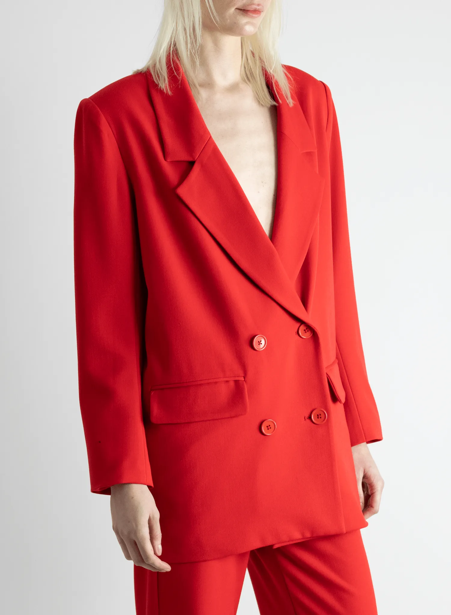 Oversized Blazer - Red