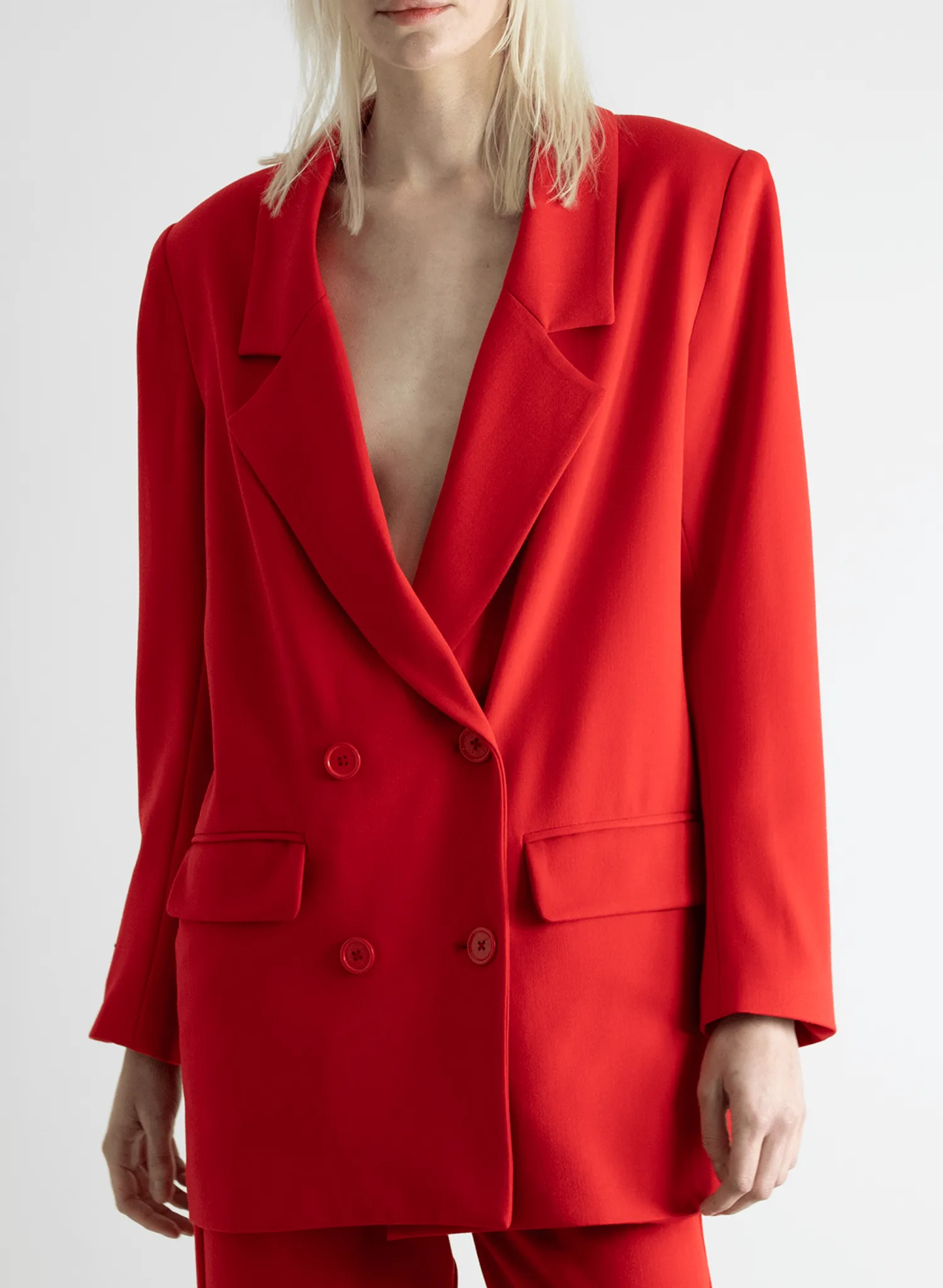 Oversized Blazer - Red