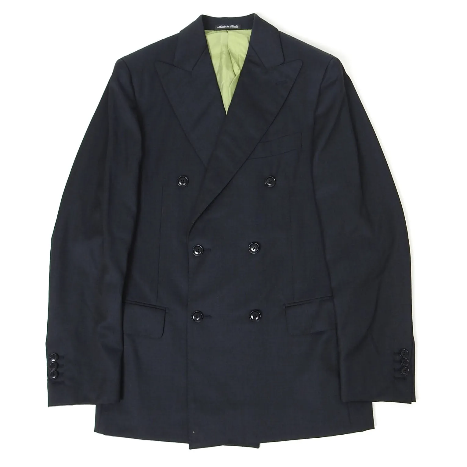 Pal Zileri 2 Piece Double Breasted Wool Suit Size 48