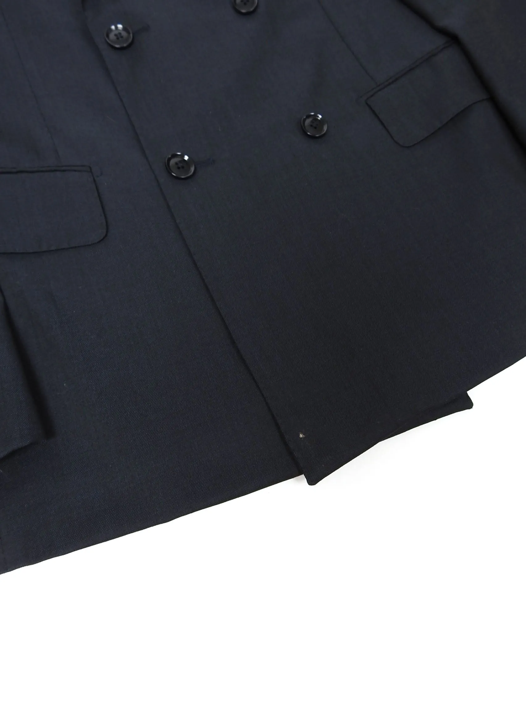 Pal Zileri 2 Piece Double Breasted Wool Suit Size 48