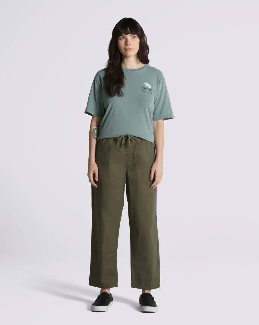 Pantalón Range Loose Cropped Elastic Waist