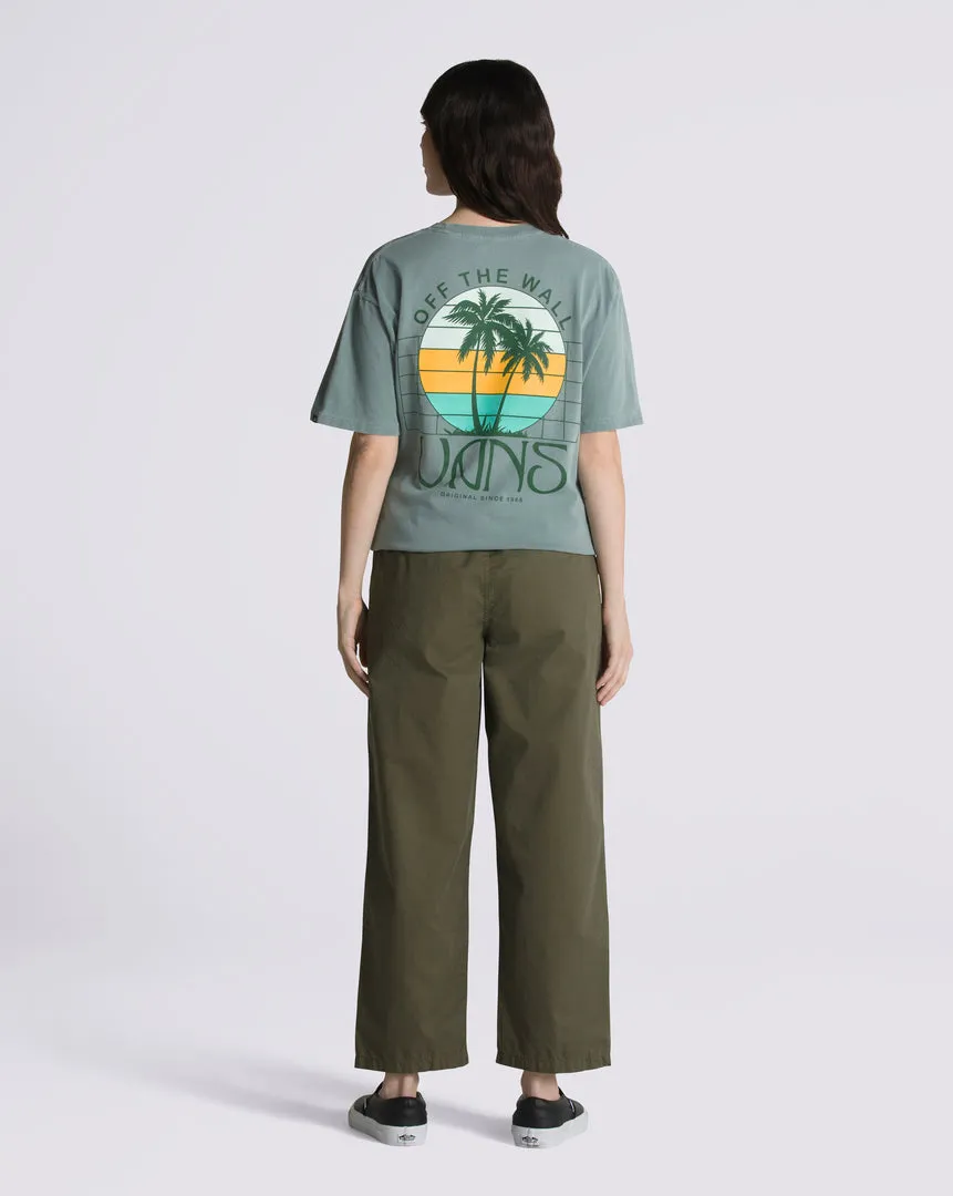 Pantalón Range Loose Cropped Elastic Waist