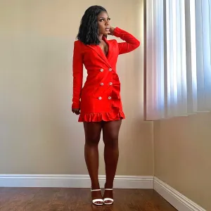 Pays To Be The Boss Red Dress