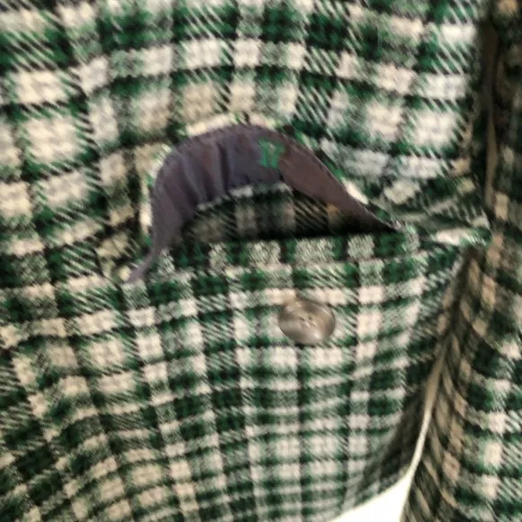 Pendleton Green Plaid Blazer, Size 14 Petite