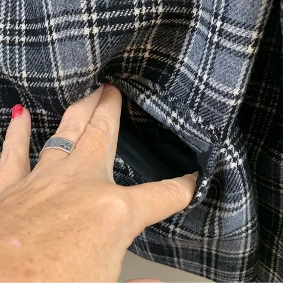 Pendleton Virgin Wool Plaid Black/Gray Blazer Jacket