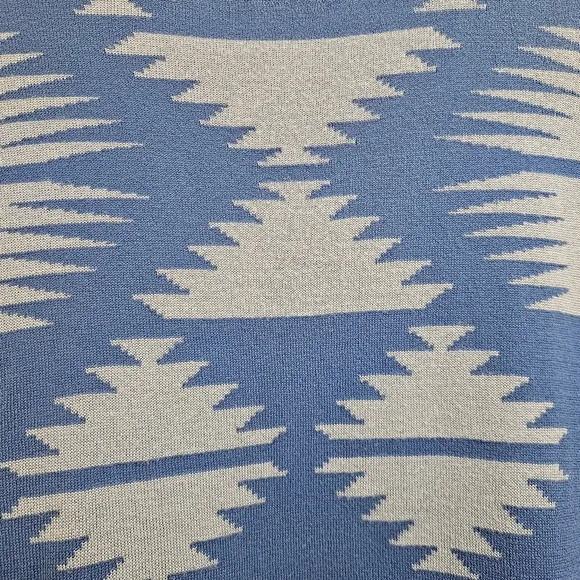 Pendleton Women’s Blue Aztec Print Lightweight Sweater Duster Size L-XL