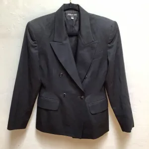 PHILIPPE ADEC DOUBLE PADDED SHOULDER DOUBLE BREASTED BLAZER PARIS