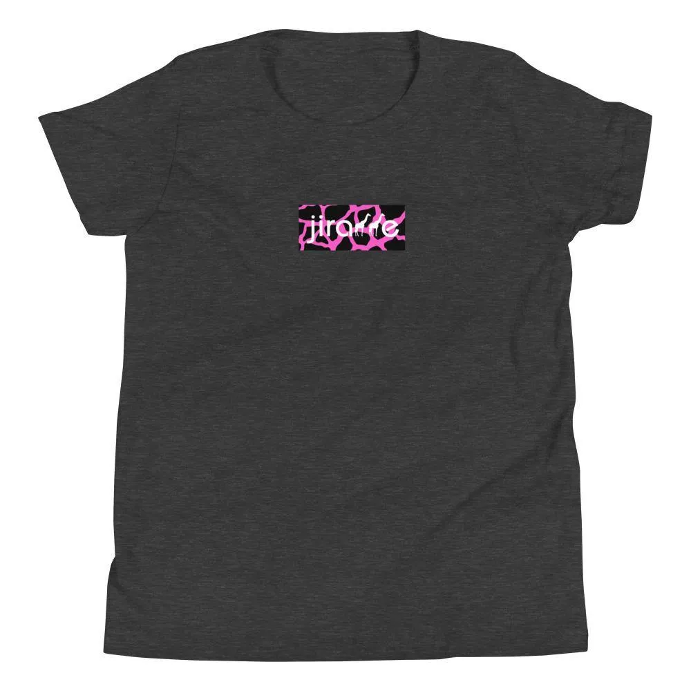 Pink & Black Box Logo Tee