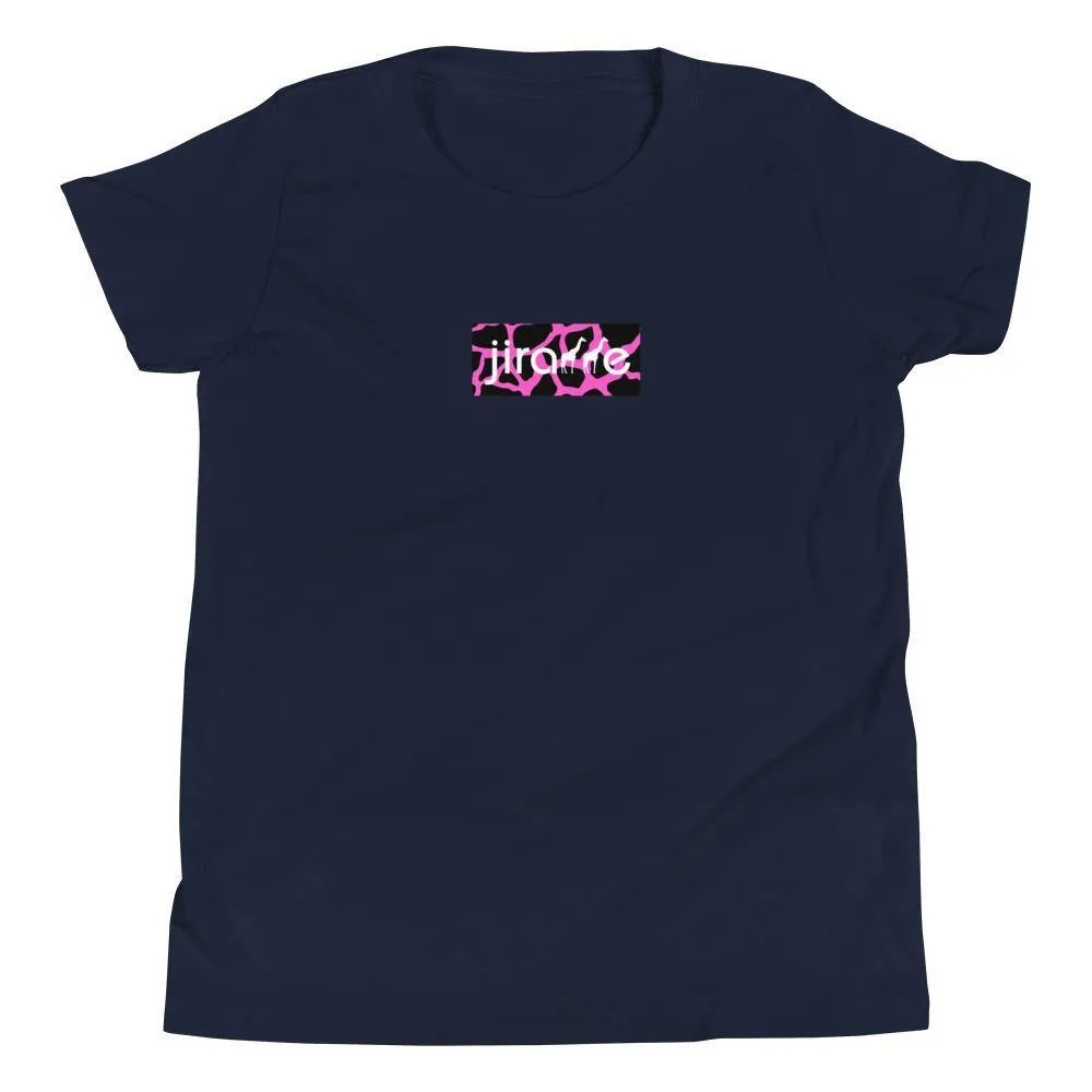 Pink & Black Box Logo Tee