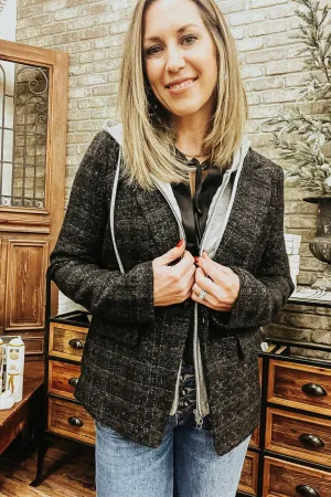 Plaid Hooded Jacket