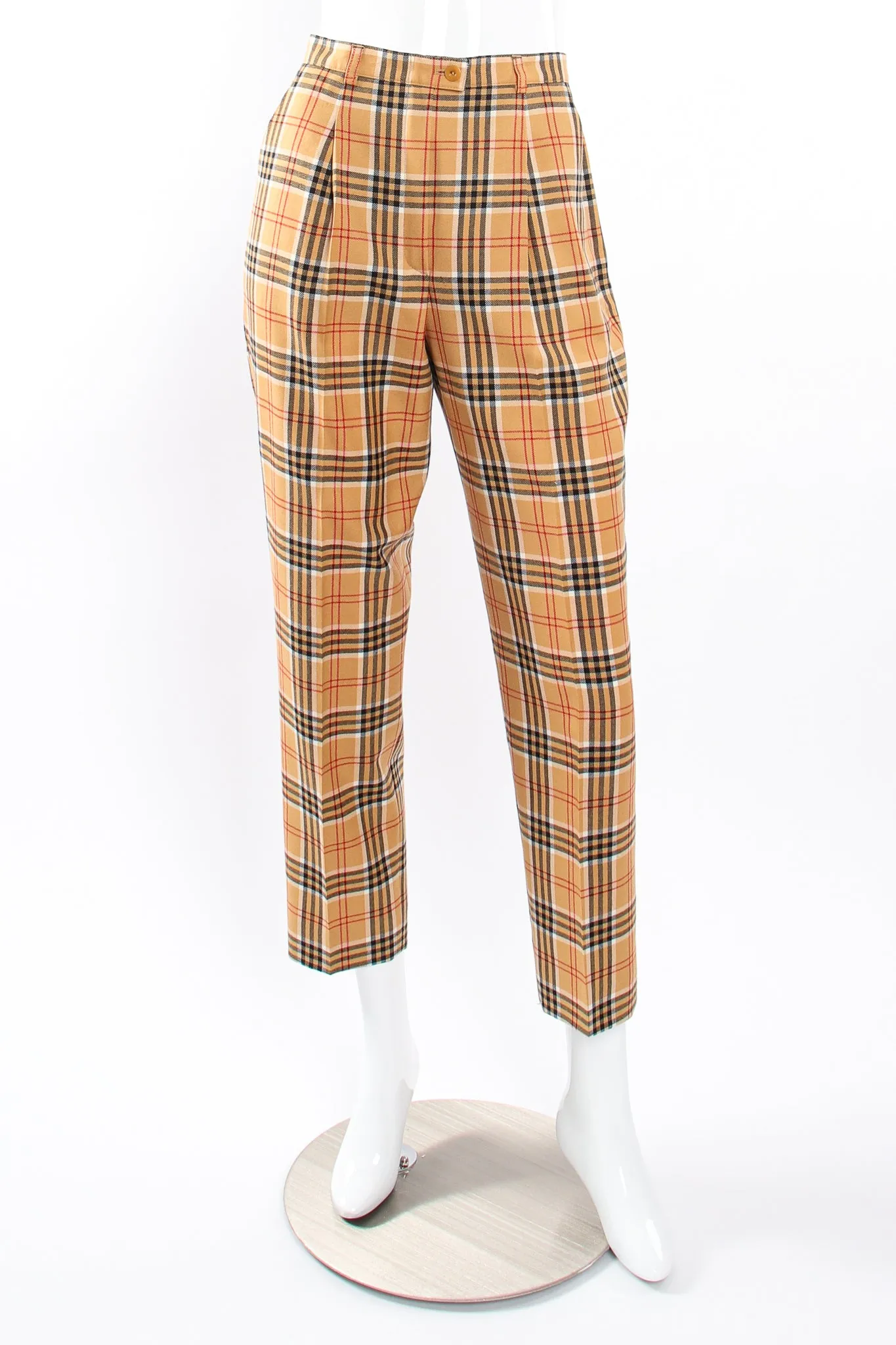 Plaid Horsebit Vest & Pant Set