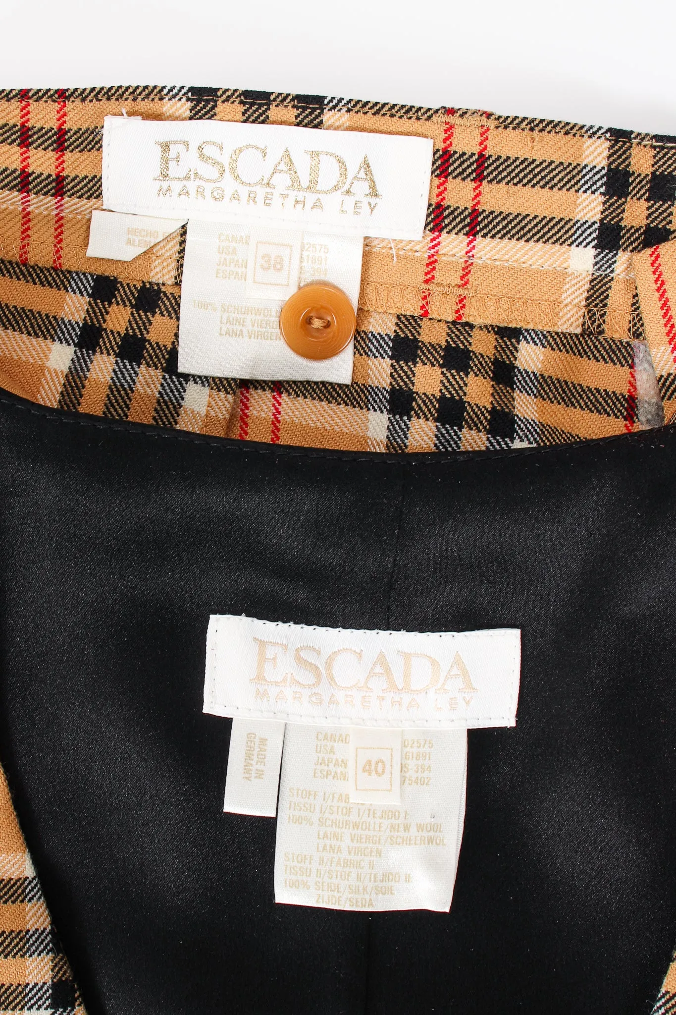 Plaid Horsebit Vest & Pant Set