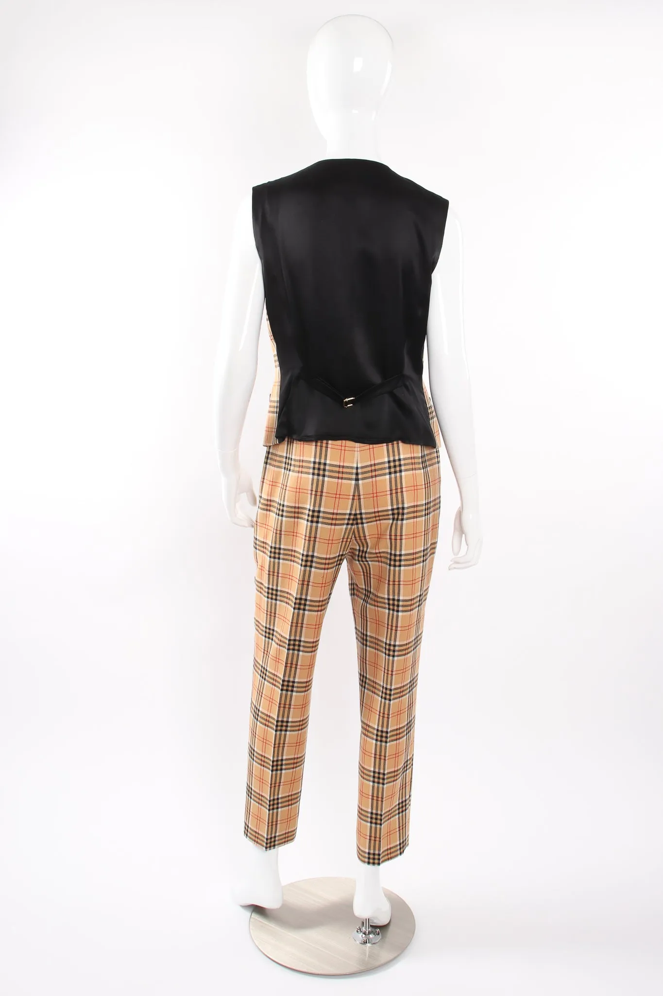 Plaid Horsebit Vest & Pant Set