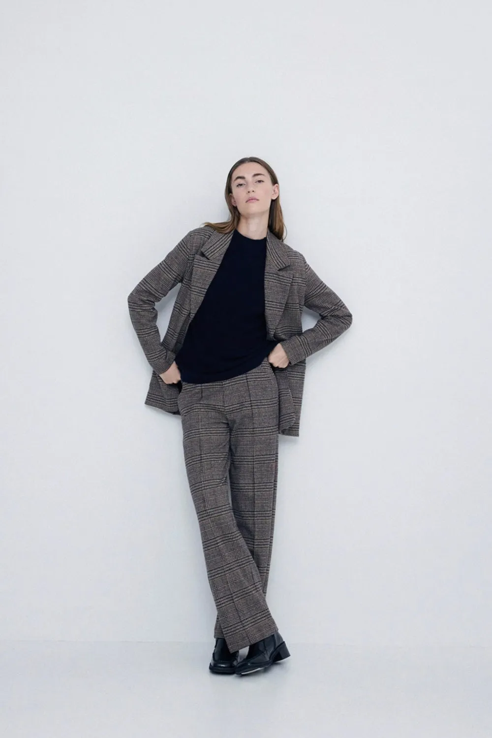 Plaid Sport Coat Chocolate