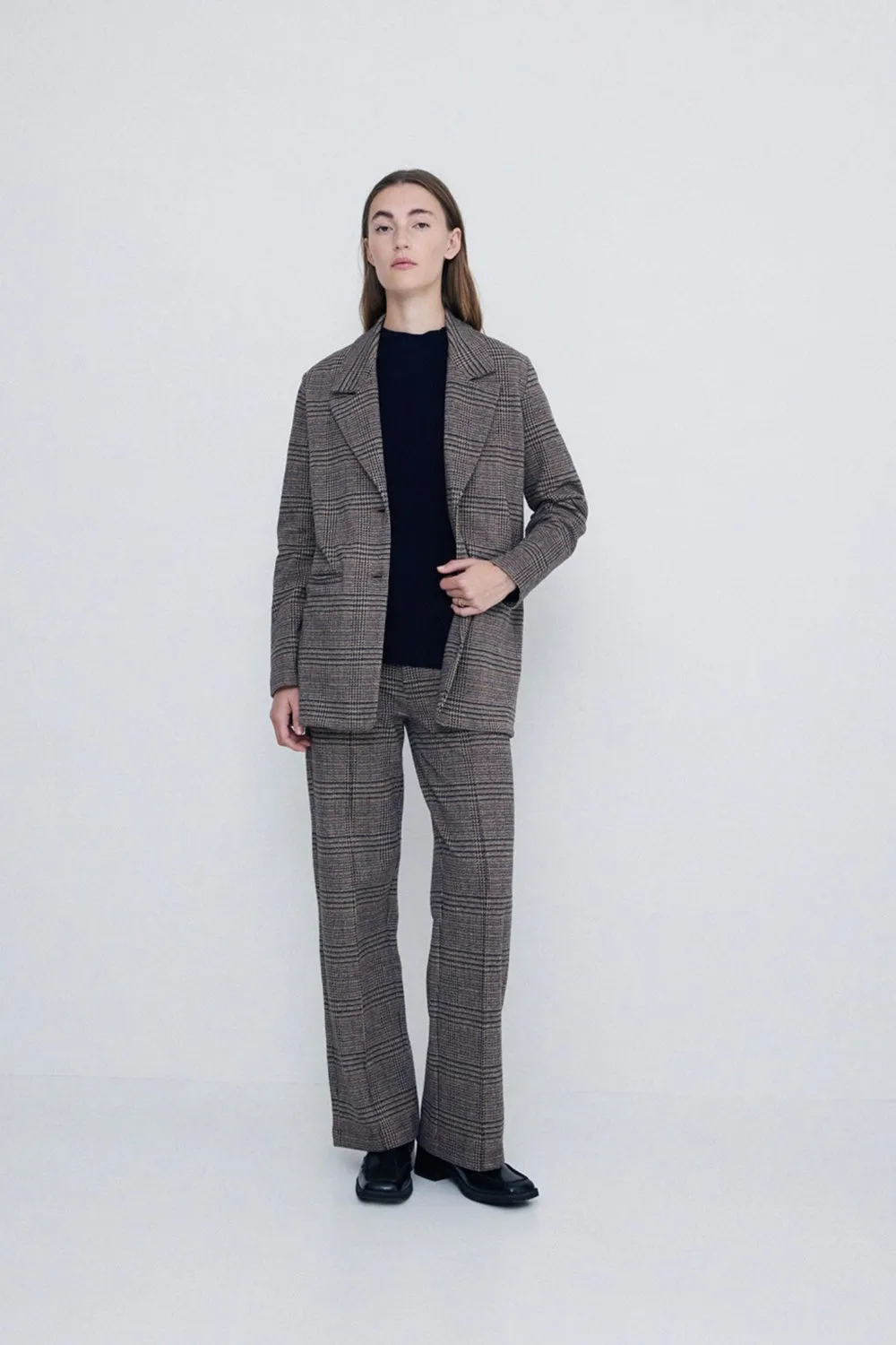 Plaid Sport Coat Chocolate