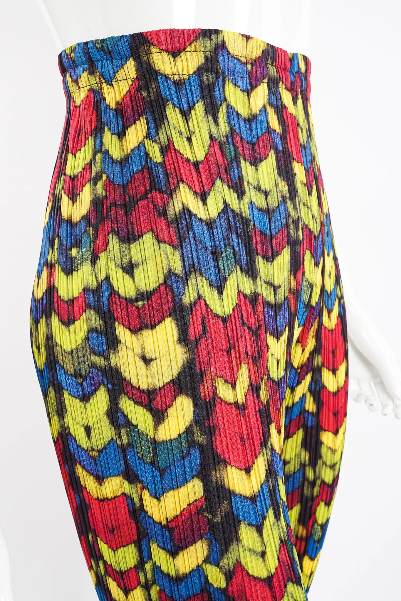 Pleated Yarn Print Pant