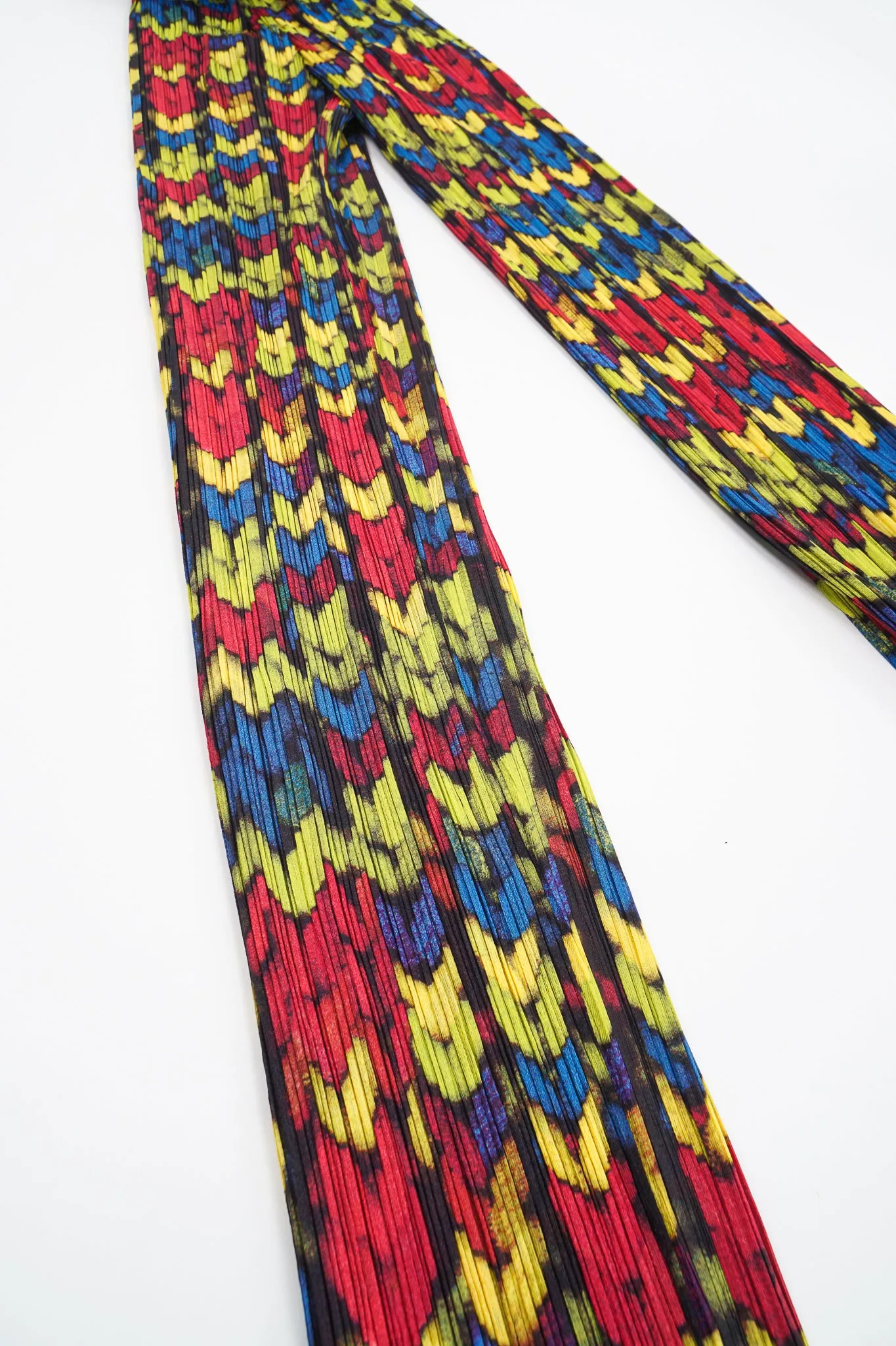 Pleated Yarn Print Pant