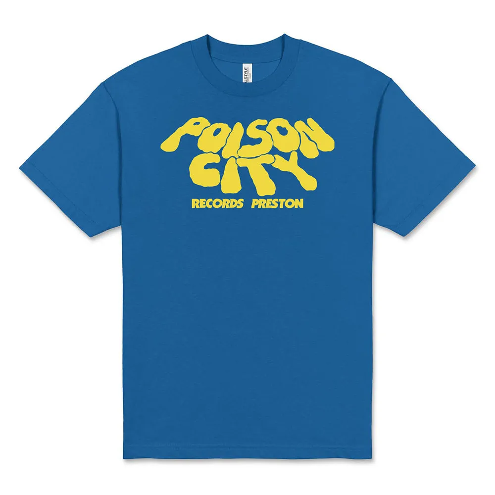 POISON CITY 'Smoked' T-Shirt (Royal Blue/ Yellow)