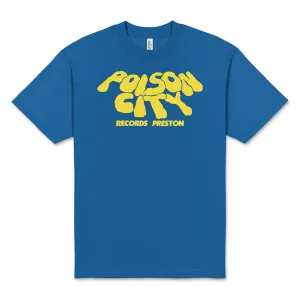 POISON CITY 'Smoked' T-Shirt (Royal Blue/ Yellow)