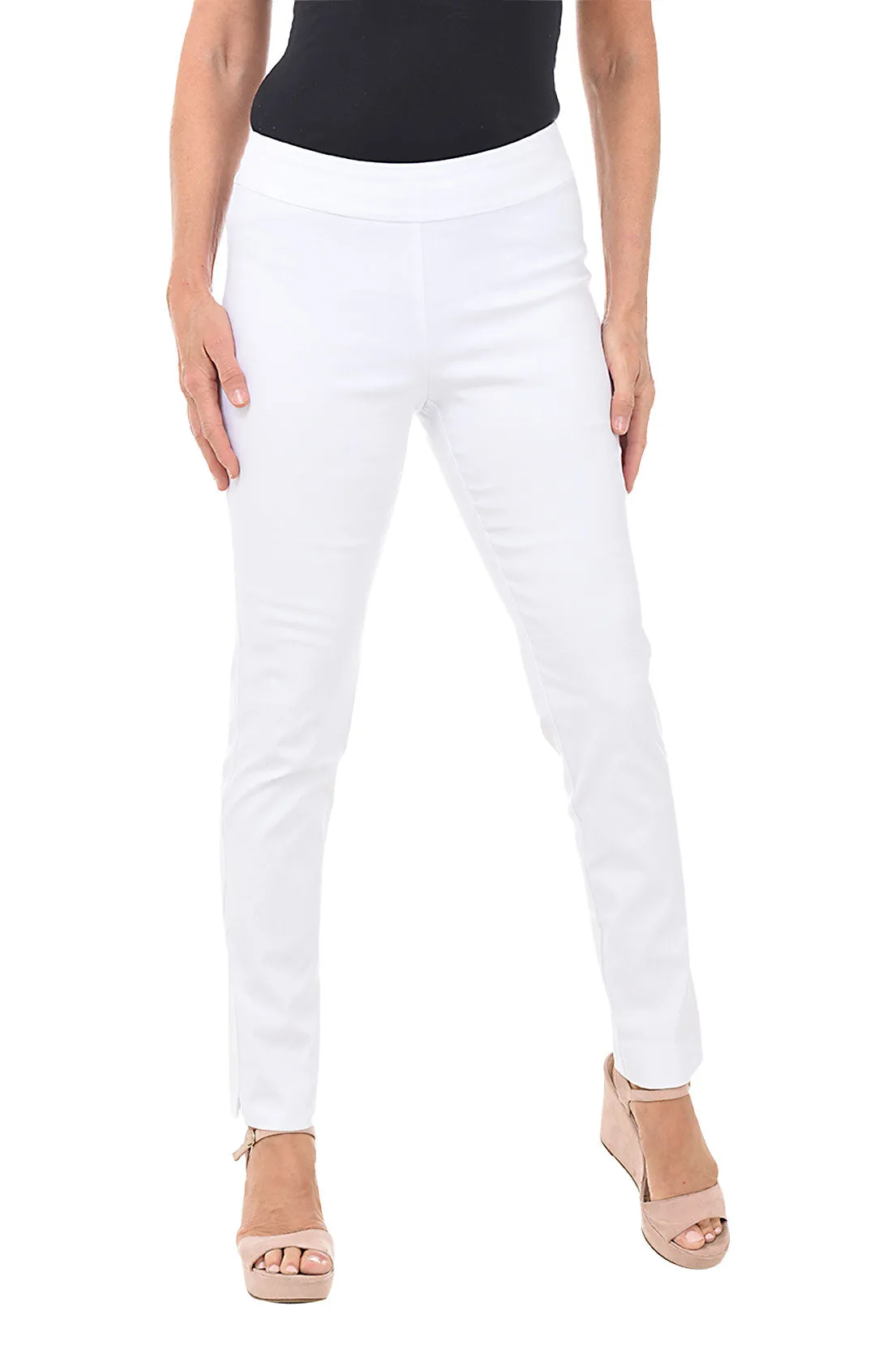 Pull-On Slim Full-Length Pant