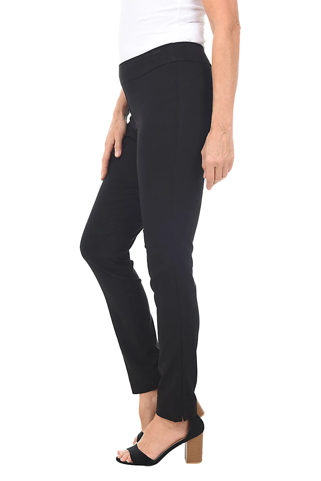 Pull-On Slim Full-Length Pant
