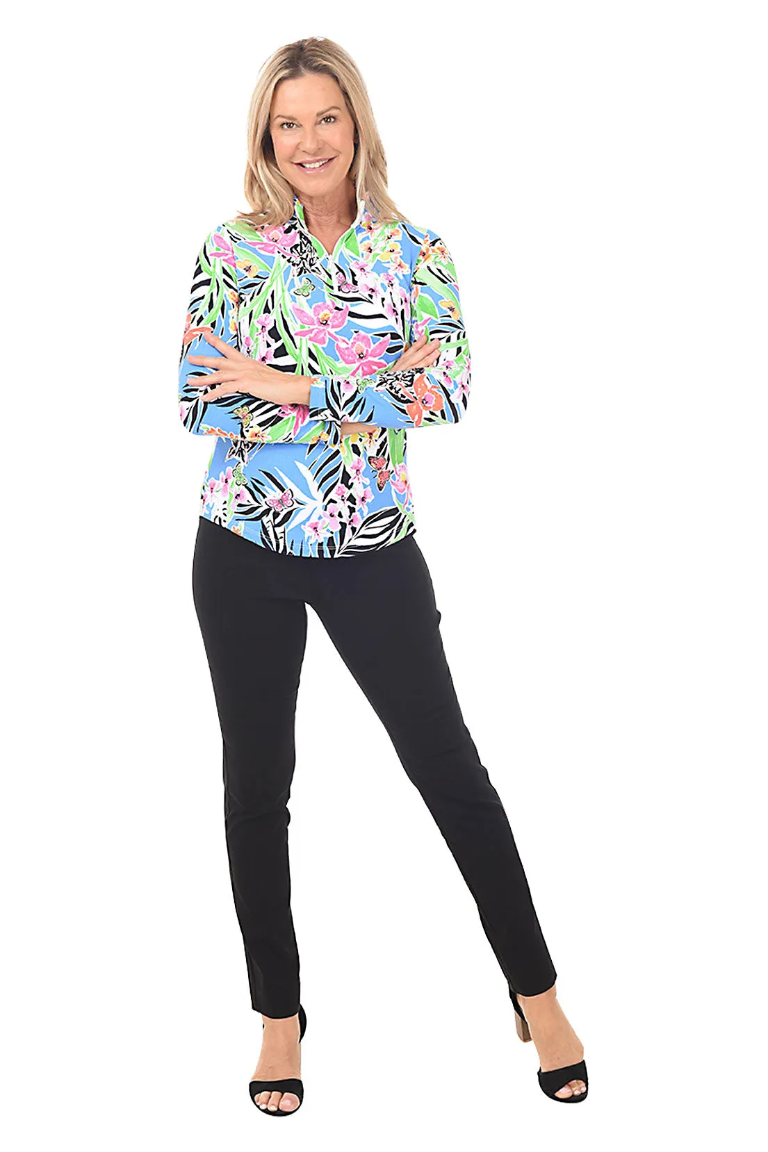 Pull-On Slim Full-Length Pant