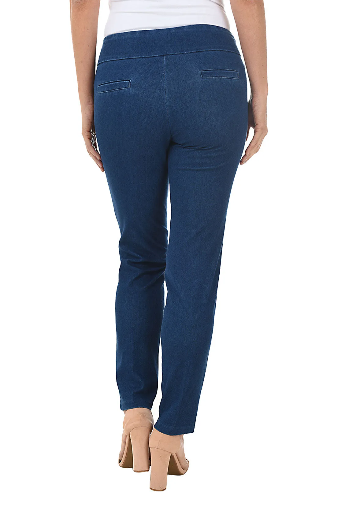 Pull-On Slim Leg Denim Pant
