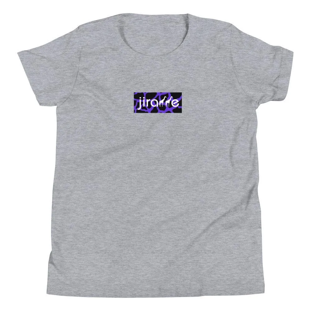 Purple & Black Box Logo Tee