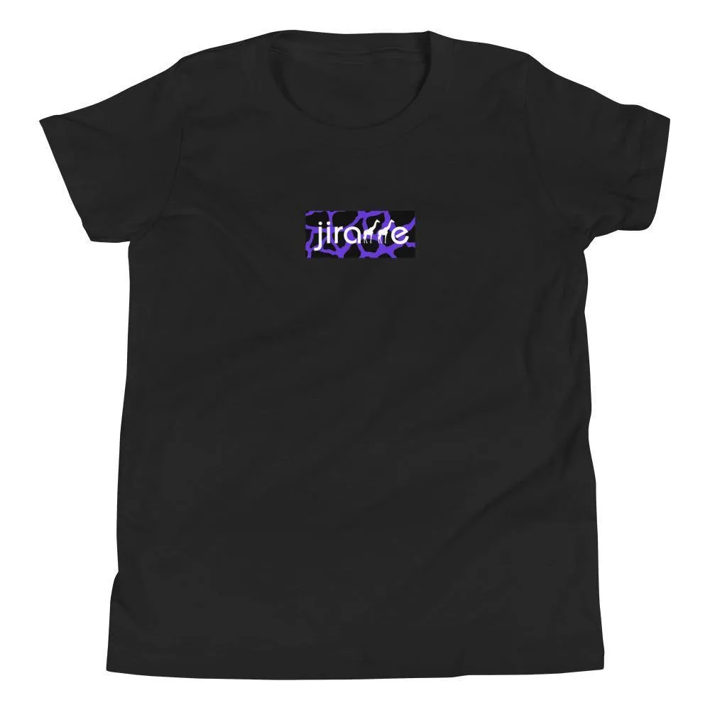 Purple & Black Box Logo Tee