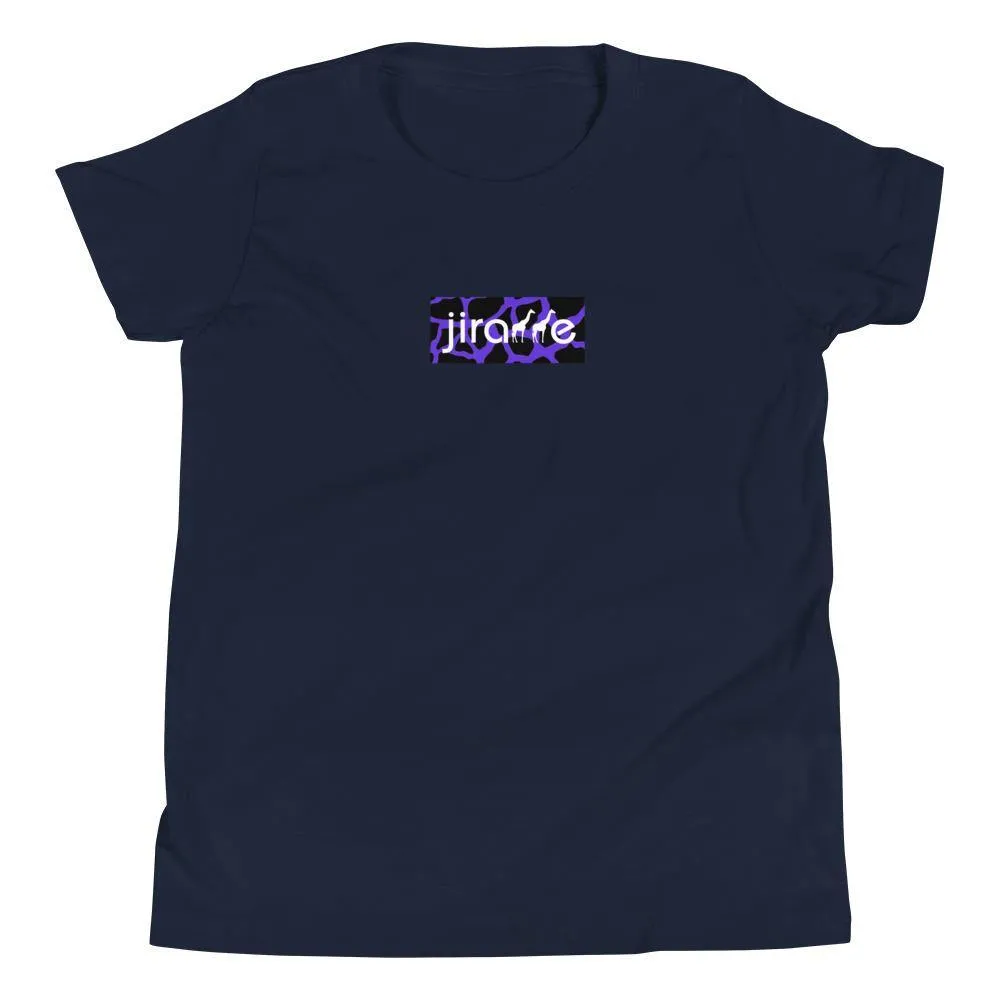 Purple & Black Box Logo Tee