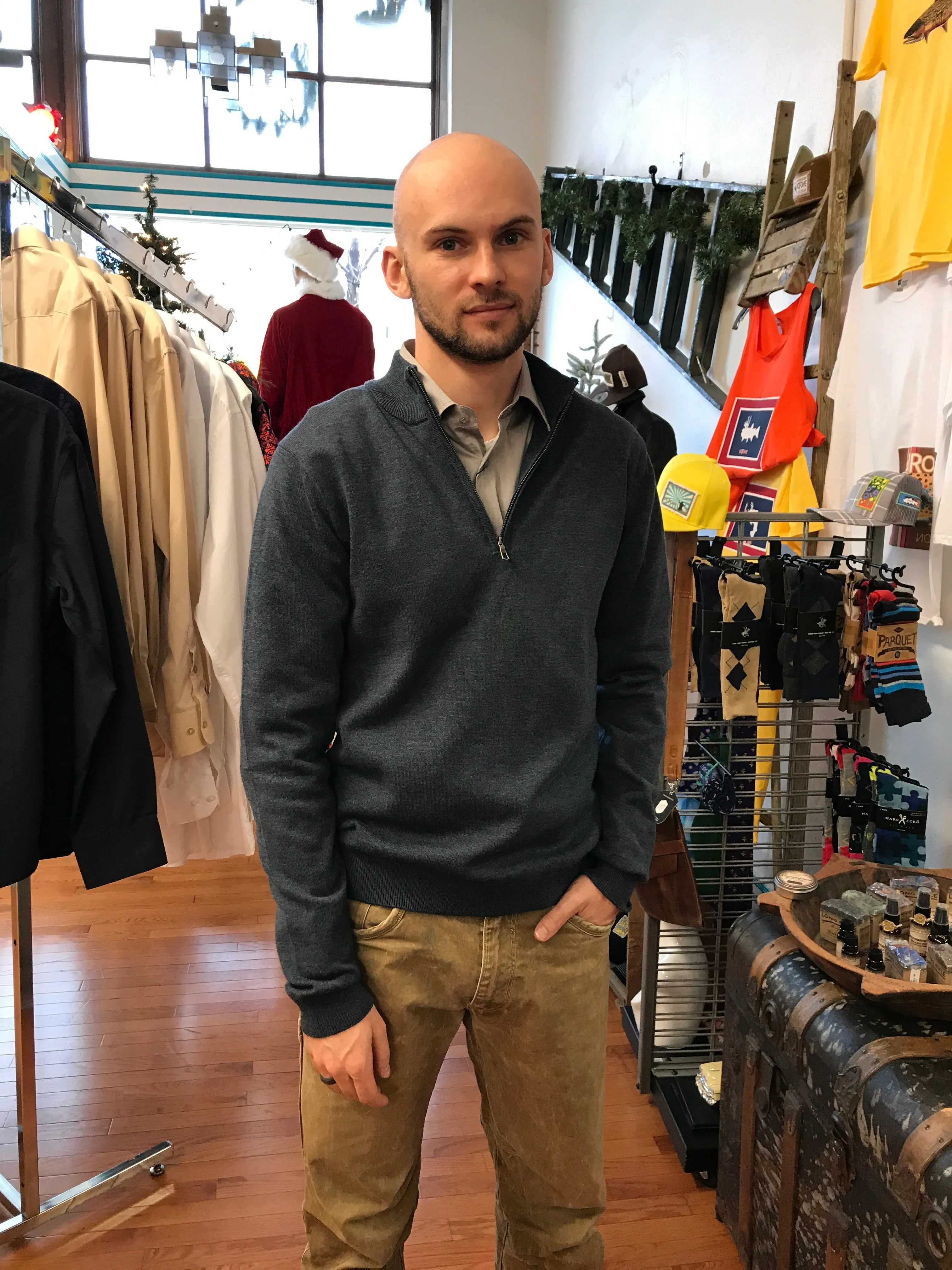 Quarter Zip Sweater