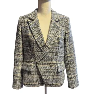 Rachel Zoe Women's Tweed Double-Breasted Jacket
