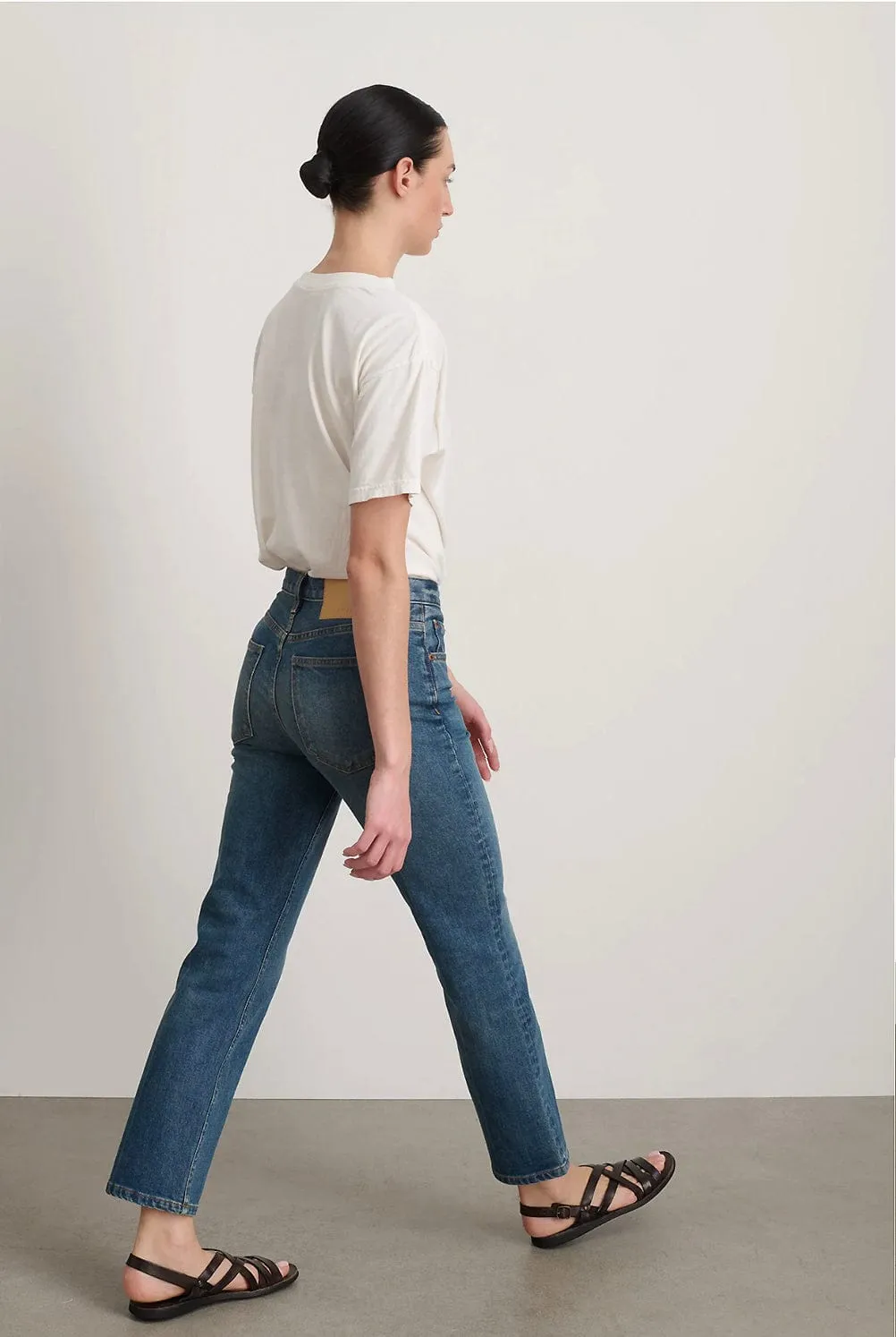 Rae Stretch Crop | Vista Blue