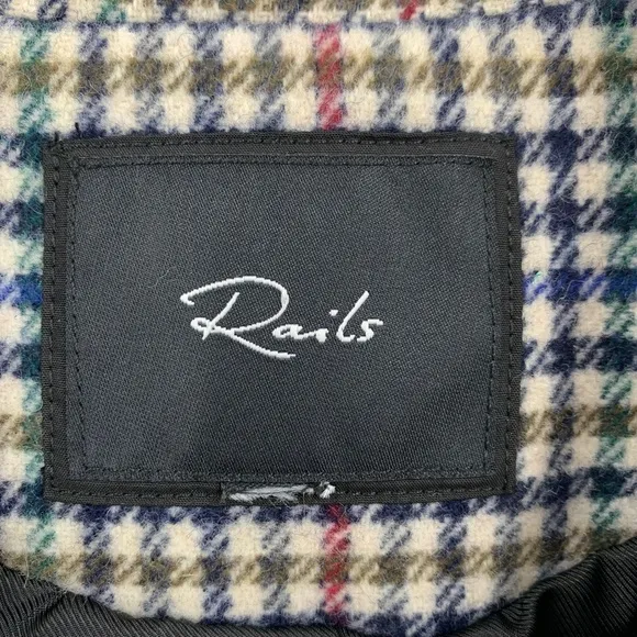 Rails Jac Blazer Wool Blend in Cardinal Pine Multi Sz M