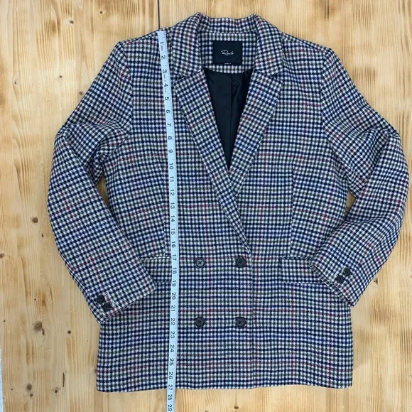 Rails Jac Blazer Wool Blend in Cardinal Pine Multi Sz M