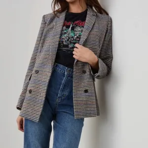 Rails Jac Blazer Wool Blend in Cardinal Pine Multi Sz M