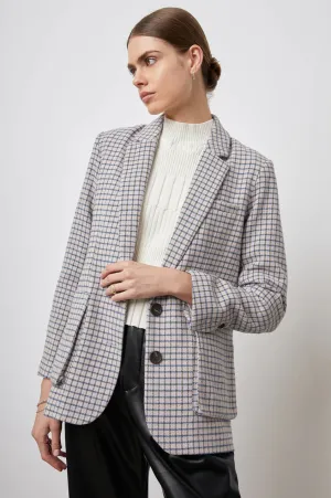 Rails - Windsor Blazer - Lilac Navy Mini Check