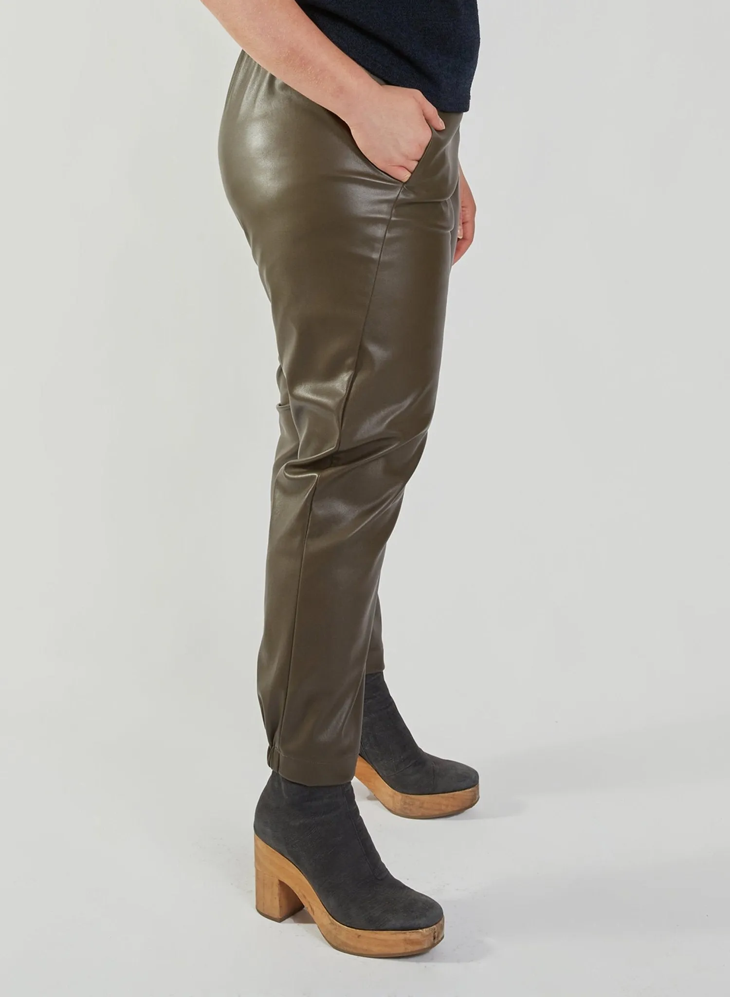 Raul Pant - Taupe Pleather