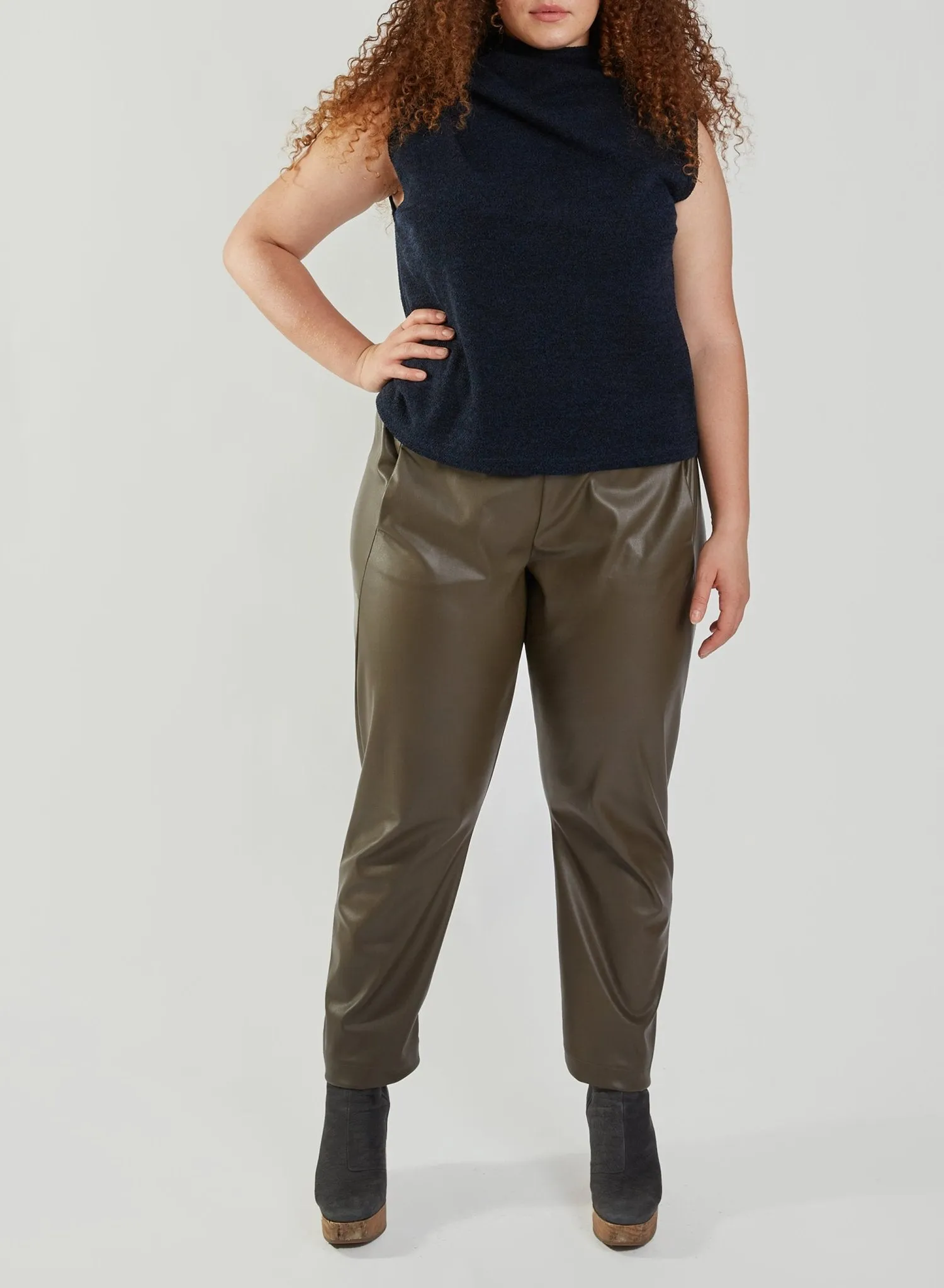 Raul Pant - Taupe Pleather