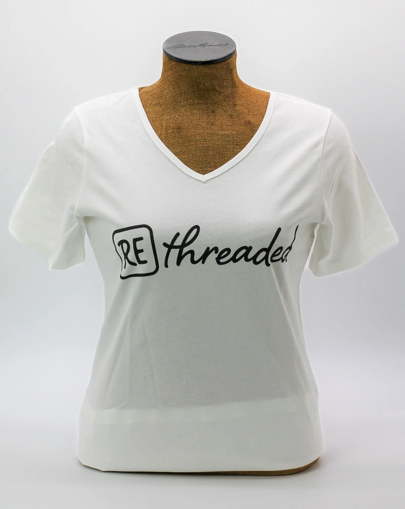 RE Logo Tee V-neck White S