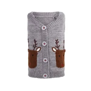 Reindeer Cardigan Sweater