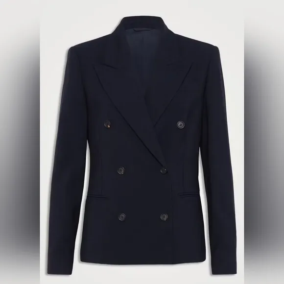 Renfrew black blazer sz 2 Features double breasted front