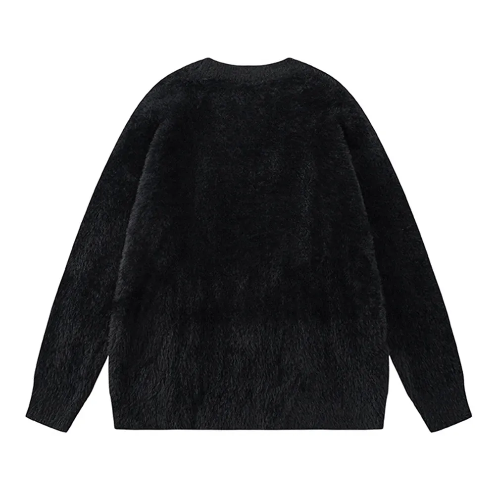 Retro Contrast Color M Sweater
