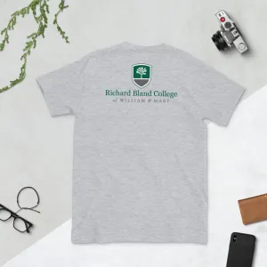 Richard Bland College Short-Sleeve Unisex T-Shirt Small Logo on Front/Large Logo on Back