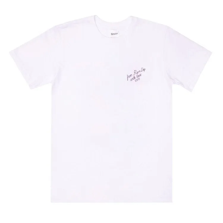 RIPNDIP Love Letter White T-Shirt