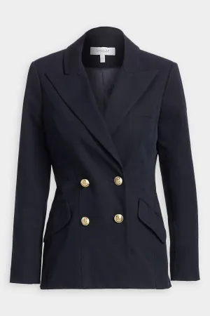 Rodeo Double-Breasted Blazer in Midnight
