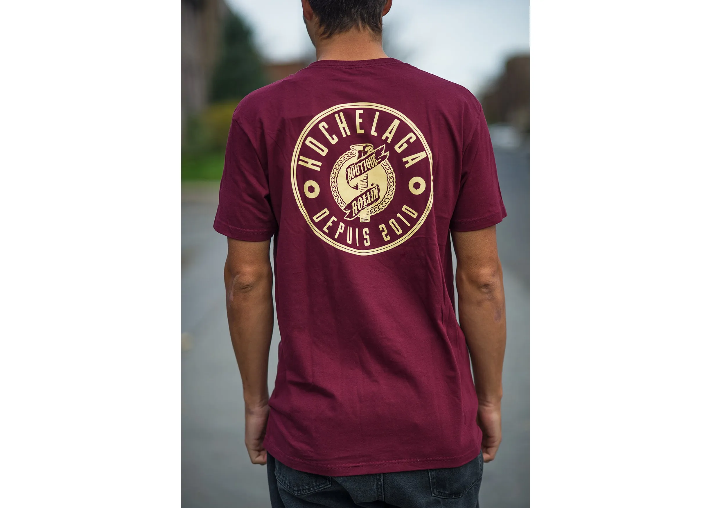 Rollin Hochelaga T-Shirt Burgundy