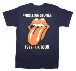 Rolling Stones Classic Tour 1975 Navy T-Shirt