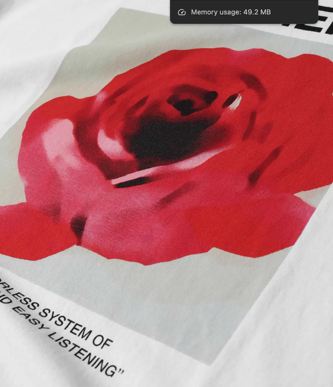 ROSETTE T-SHIRT - WHITE
