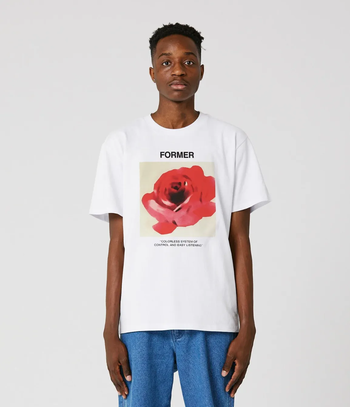 ROSETTE T-SHIRT - WHITE